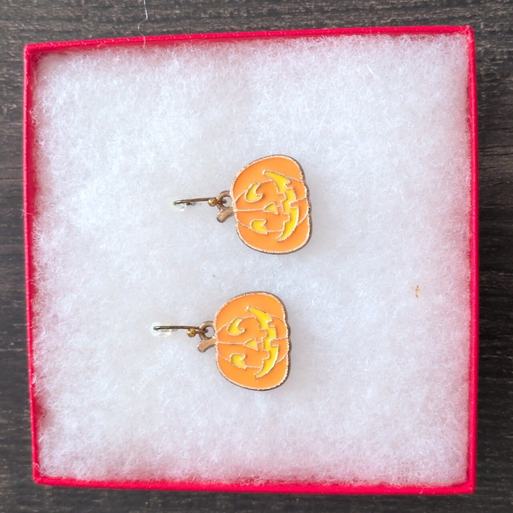 Vintage Halloween Pumpkin Earrings